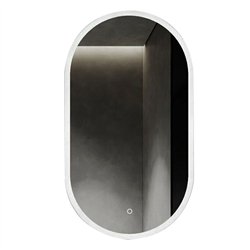 Espejo led almiñé 20w ovalado de 50 cm x 90 cm 6000k