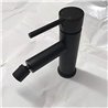 Grifo bidet monomando rosales negro mate latón