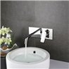 Grifo empotrado de lavabo monomando peñaladros  cromo brillo latón