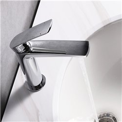 Grifo lavabo monomando valdivielso cromo brillo latón