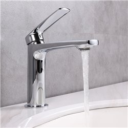 Grifo lavabo monomando valdivielso cromo brillo latón