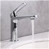 Grifo lavabo monomando valdivielso cromo brillo latón
