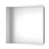 Hornacina cuadrada de 30 x 30 cm blanco mate acero inoxidable