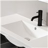 Lavabo de encastrar tesla rectangular de 71 cm x 46 cm blanco brillo porcelana