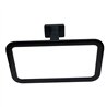 Pack 4 accesorios de baño cuadrada negro mate acero inoxidable