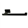 Pack 4 accesorios de baño cuadrada negro mate acero inoxidable