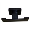 Pack 4 accesorios de baño cuadrada negro mate acero inoxidable