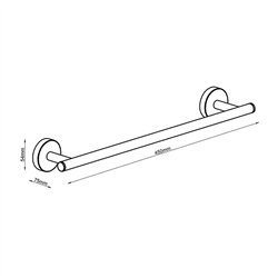 Pack 4 accesorios de baño villanueva cromo brillo acero inoxidable