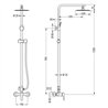 Pack columna y grifo monomando nela cromo brillo latón