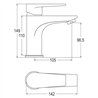 Pack columna y grifo termostático tobalina cromo brillo latón