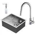 Pack fregadero sopeña 50 cm + grifo villarcayo + dispensador