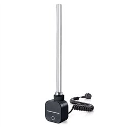 Secatoallas radiador eléctrico de 120x47 wies villamezán  negro mate acero