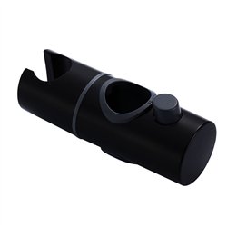 Soporte barra deslizante redondo negro mate abs