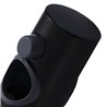 Soporte barra deslizante redondo negro mate abs