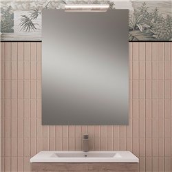 Conjunto de baño albuera 80x45 cm gris brillo 2 cajones y 2 puertas patas