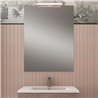 Conjunto de baño albuera 80x45 cm gris brillo 2 cajones y 2 puertas patas