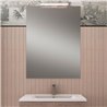 Conjunto de baño albuera 80x45 cm gris brillo 2 cajones y 2 puertas suspendido