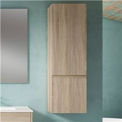 Mueble auxiliar albuera 35x32 cm roble natural mate suspendido