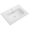 Mueble + lavabo albuera 70x45 cm roble natural mate 2 cajones y 2 puertas patas