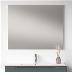 Conjunto de baño valnera 100x45 cm azul oceano mate 2 cajones suspendido