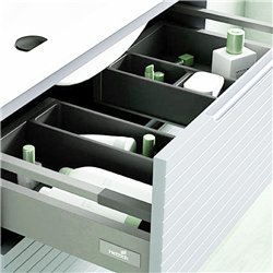 Conjunto de baño valnera 120x45 cm blanco mate 2 cajones suspendido