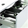 Conjunto de baño valnera 120x45 cm blanco mate 2 cajones suspendido