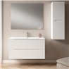 Conjunto de baño valnera 60x45 cm blanco mate 2 cajones suspendido