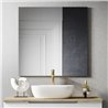 Conjunto de baño valnera sobre encimera 60x45 cm blanco mate 2 cajones suspendid
