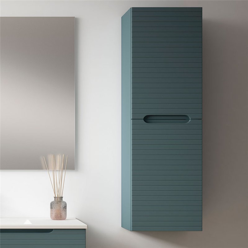 Mueble auxiliar valnera 35x27 cm azul oceano mate suspendido