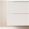Mueble + lavabo valnera 60x45 cm blanco mate 2 cajones suspendido