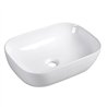 Mueble + lavabo valnera sobre encimera 60x45 cm blanco mate 2 cajones suspendido