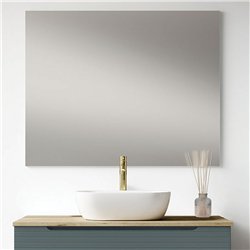 Mueble + lavabo valnera sobre encimera 80x45 cm azul oceano mate 2 cajones suspe