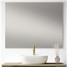 Mueble + lavabo valnera sobre encimera 80x45 cm verde lago mate 2 cajones suspen