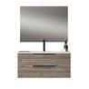 Conjunto de baño lusa 80x45 cm desierto mate 2 cajones suspendido
