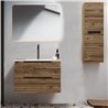 Conjunto de baño lusa 80x45 cm desierto mate 2 cajones suspendido