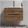 Conjunto de baño lusa 80x45 cm desierto mate 2 cajones suspendido