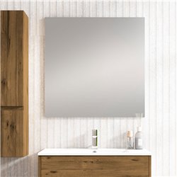 Conjunto de baño karria 100x45 cm teca claro mate 3 cajones con patas