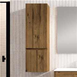Mueble auxiliar karria 35x27 cm teca claro mate suspendido