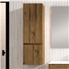Mueble auxiliar karria 35x27 cm teca claro mate suspendido