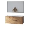 Conjunto de baño bedón 100x45 cm roble ostippo mate 2 cajones suspendido