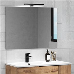 Conjunto de baño bedón 100x45 cm roble ostippo mate 2 cajones suspendido
