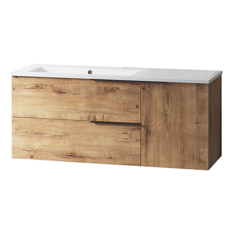 Compra Mueble + lavabo bedón 100x45 cm roble ostippo mate 2