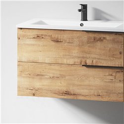 Compra Mueble + lavabo bedón 100x45 cm roble ostippo mate 2