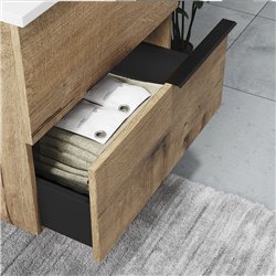 Compra Mueble + lavabo bedón 100x45 cm roble ostippo mate 2