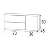 Compra Mueble + lavabo bedón 100x45 cm roble ostippo mate 2