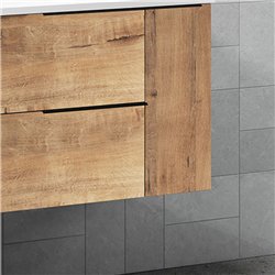 Compra Mueble + lavabo bedón 80x45 cm roble ostippo mate 2