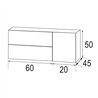 Compra Mueble + lavabo bedón 80x45 cm roble ostippo mate 2