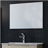 Conjunto de baño zalama 100x45 cm moka mate 3 cajones con patas