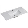 Conjunto de baño zalama 100x45 cm moka mate 3 cajones con patas