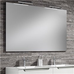 Conjunto de baño zalama 120x45 cm blanco mate 2 cajones suspendido